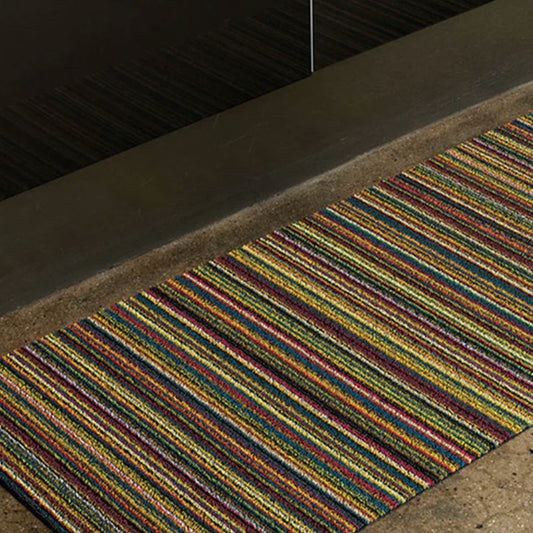 Chilewich Shag Skinny Stripe Runner, Bright Multi, 72"L x 24"W