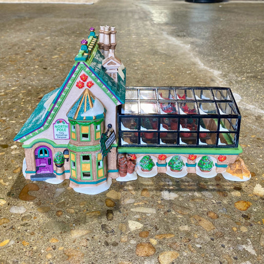 Heritage Village Collection, Porcelain, Greenhouse, 6.75"H x 11"W x 6.25"D