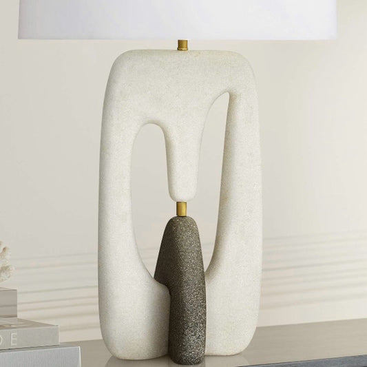 Harleen Lamp, 19"W x 12"D x 30.5"H,  ( No Shade)