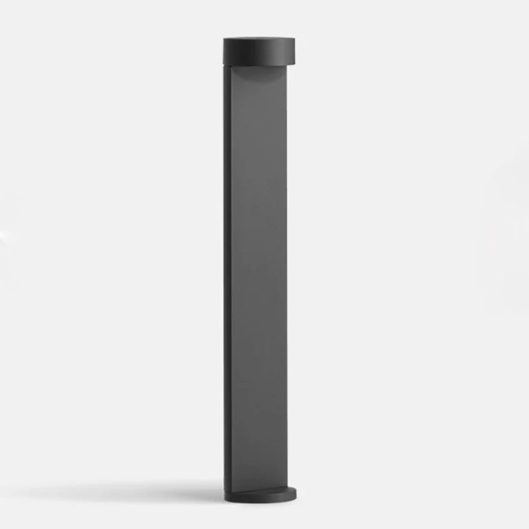 B77263/B77264 Garden Outdoor LED Bollard Light, Black, 4.4"W x 4.4"D x 27.5"H