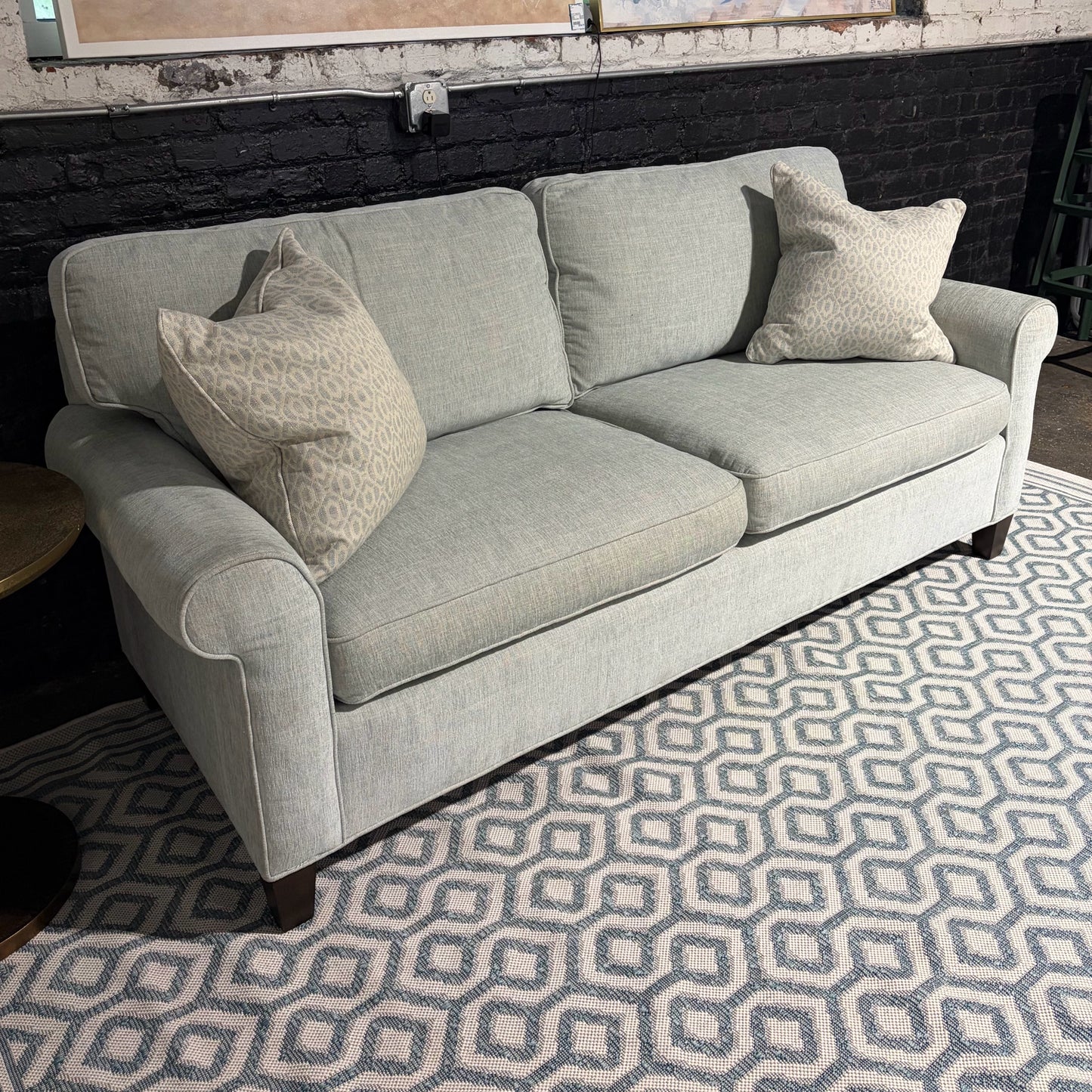 Sherrill Furniture 2-Cushion Rolled Arm Sofa, 82"W x 34"D x 36"H