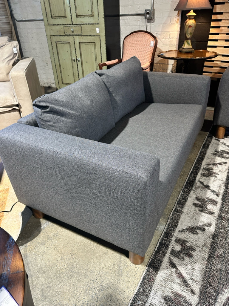 Loveseat, charcoal, 60"L x 33"D x 25"H