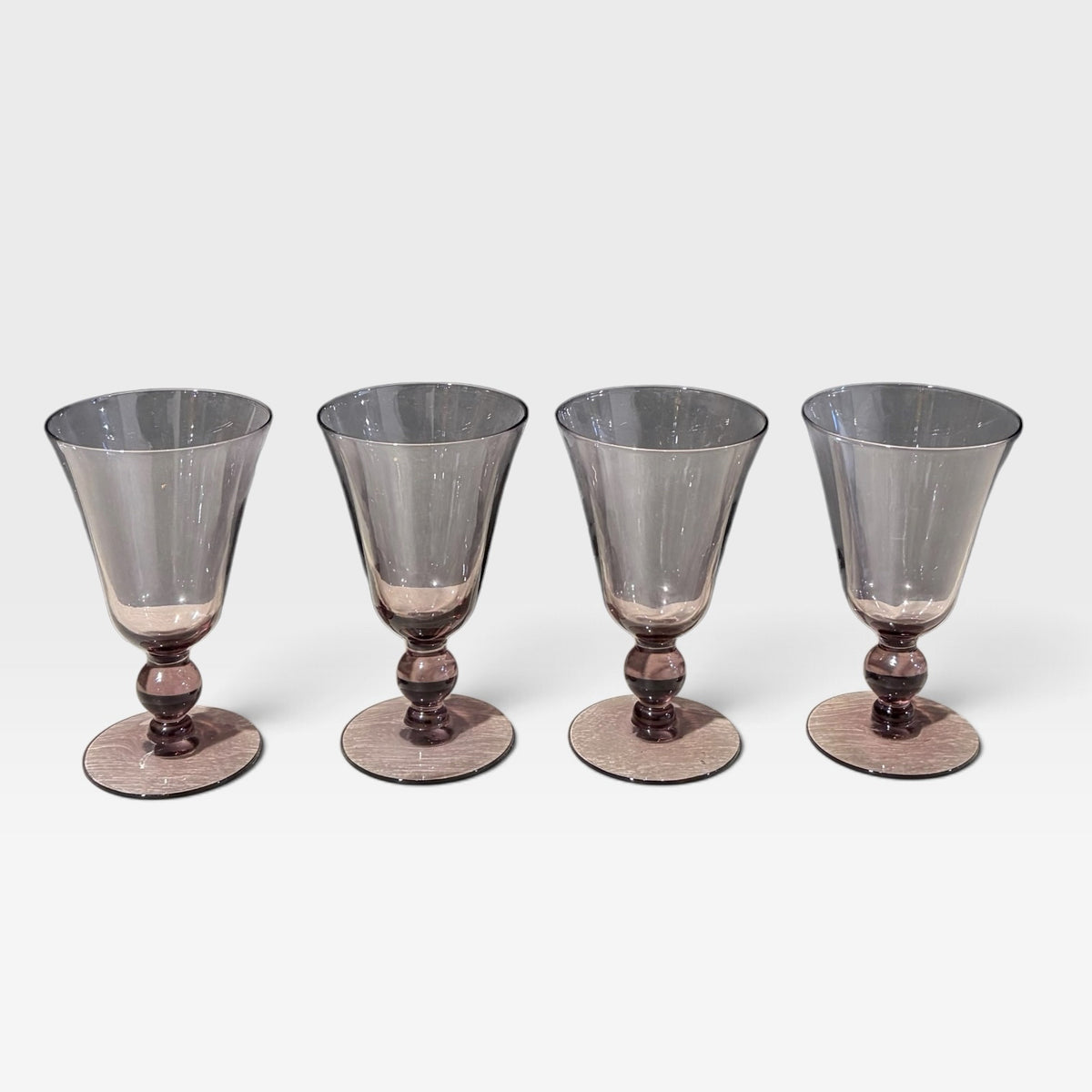 VTG Amethyst Juice Glasses (4), 4.75"H