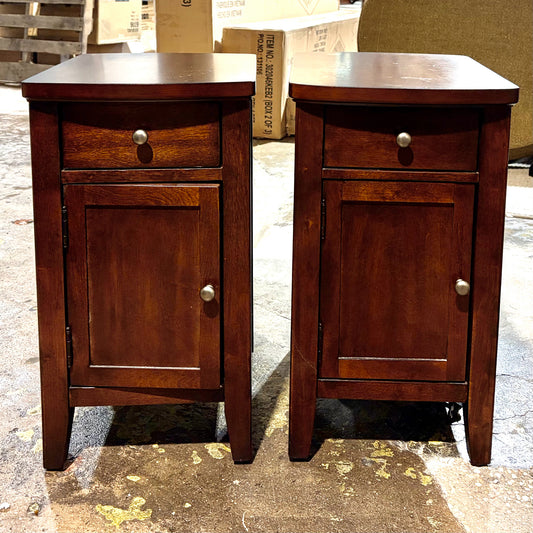 Pair of Universal Broadmoore Chairside Table, 14"W x 18"D x 25"H (AS IS)