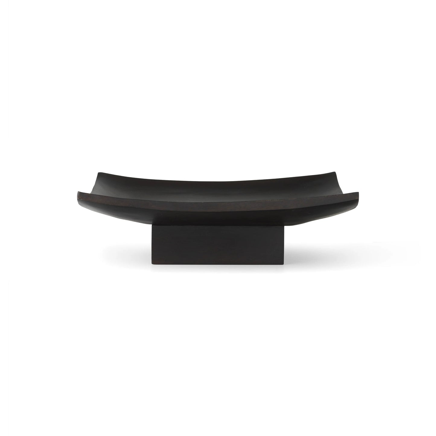 Audo Copenhagen Relevé Platter, Dark Brown, Acacia Wood, 7.9" W x 15.7" D x 4.7"