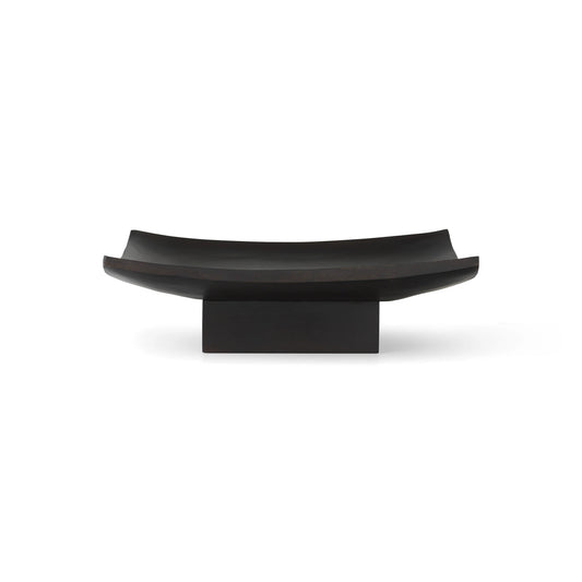Audo Copenhagen Relevé Platter, Dark Brown, Acacia Wood, 7.9" W x 15.7" D x 4.7"