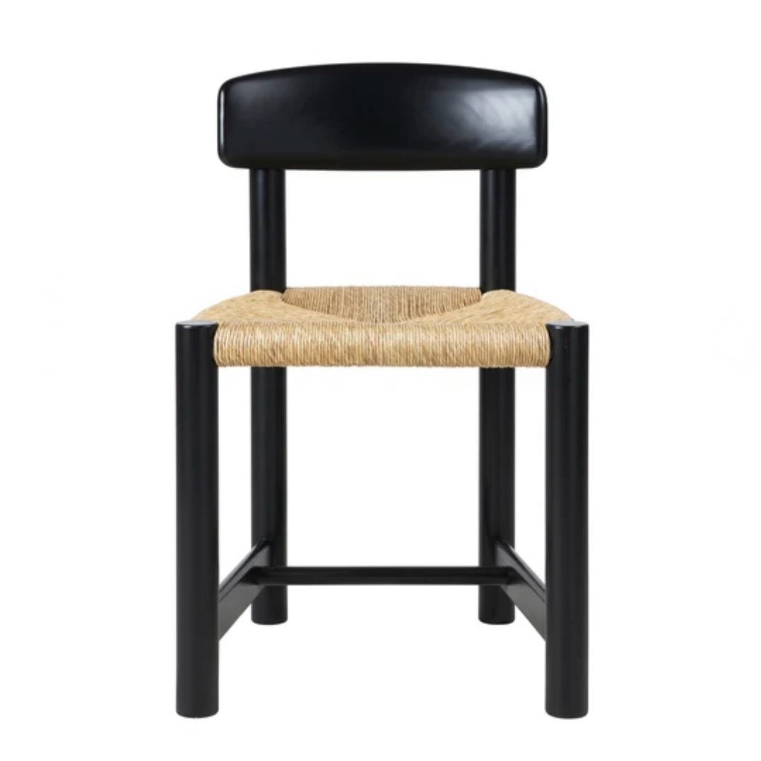Daumiller Dining Chair, Brown/Black Pine, 19.1"W x 18.3"D x 30.5"H