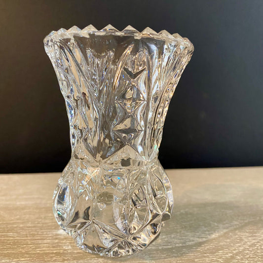 Zajecar Crystal Toothpick Holder, 4"H x 2.75"D