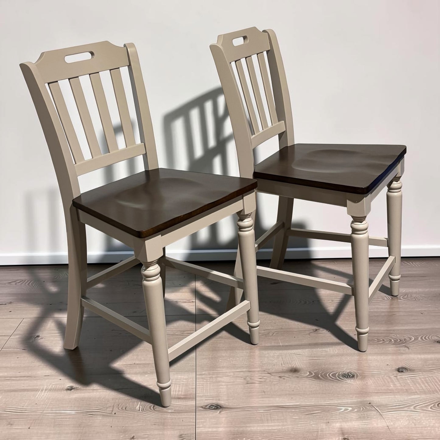 Jofran Orchard Park Counter Stools (2), Gray, 21" W x 24" D x 41" H