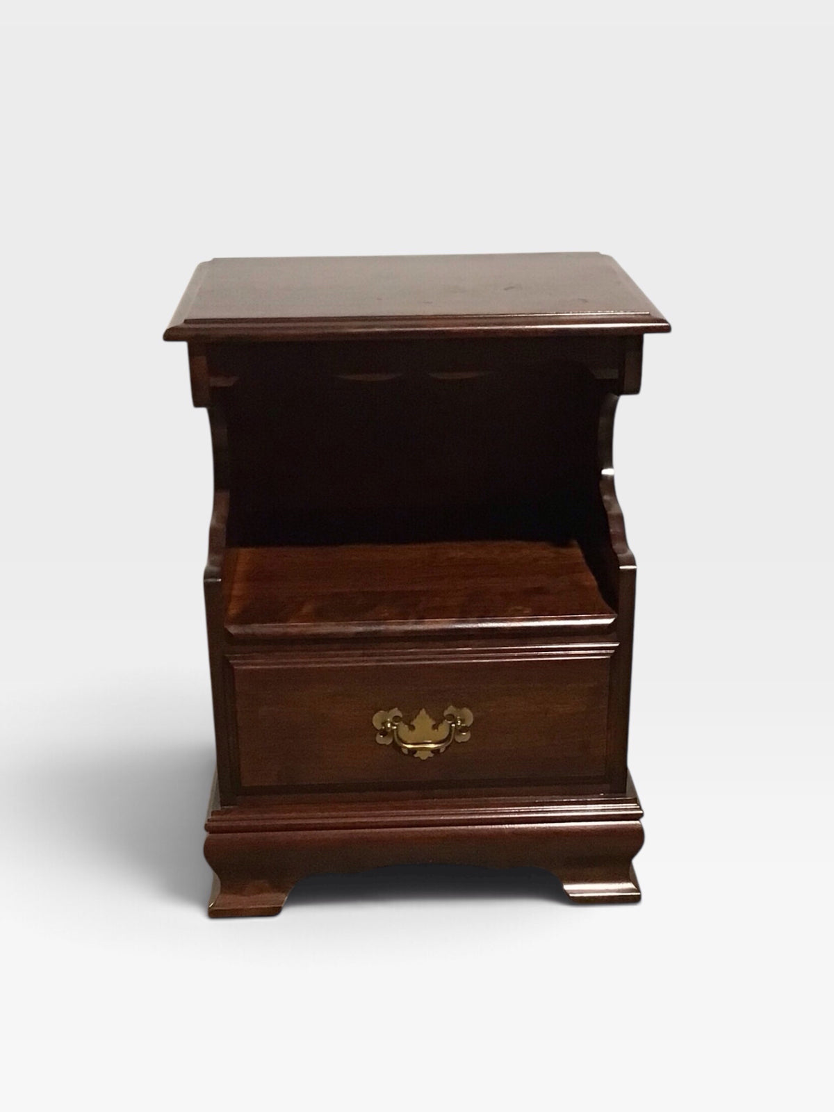 Solid Cherry Open Cabinet Nightstand 20"W x 14"D cx 27"H