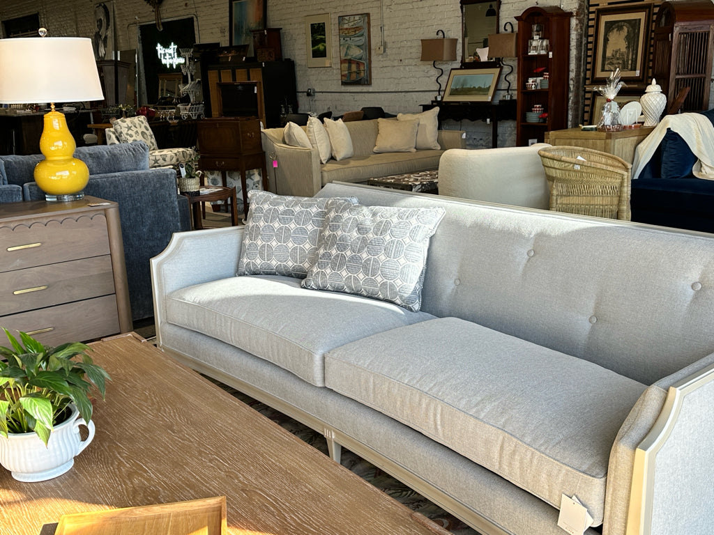 NEW Frame of Reference sofa, matte pearl, 91"x 37.75" x 32.25"H