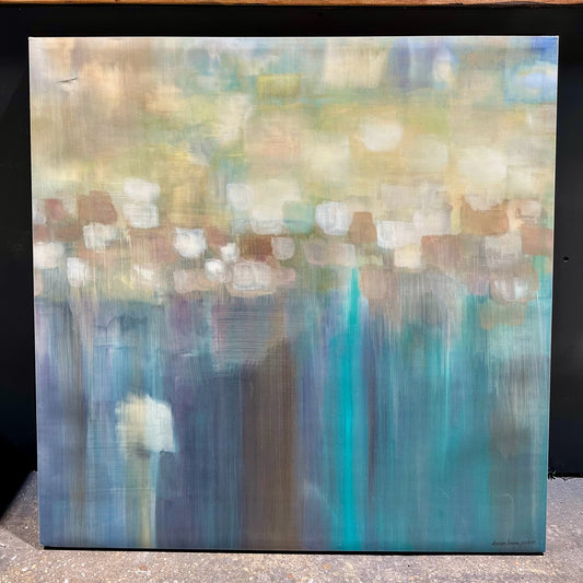 "Aqua Light" Canvas Print, Karen Lorena Parker, 34.5" L x 34.5" W x 1.5" D