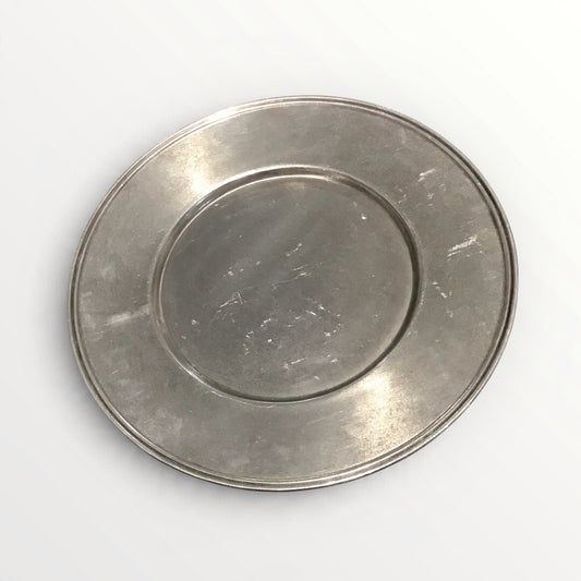 William Sonoma 14" Daim Pewter Plates Set of 10