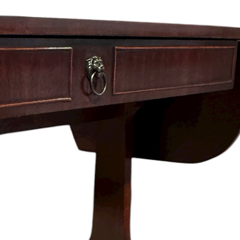English Regency mahogany drop leaf table, c. 1940