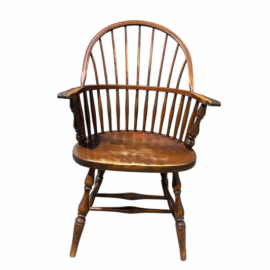 VTG Bow Back Windsor Armchair, 24.5"W x 24"D x 37.25"H