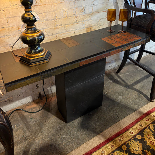 Tiled Console Table , 15.75"D x 47.75"W x 28.5"H