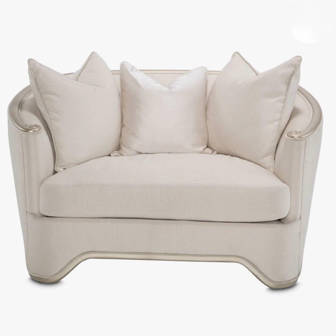 Michael Amini, London Place Chair& 1/2, 18.5''H X 38' W X 24''D