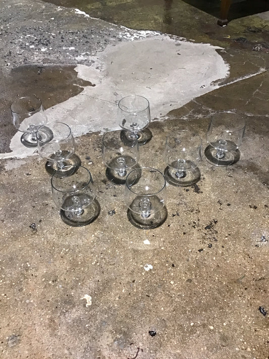 SET of 4  Brandy Snifter Glasses 3" L x 3" W x 5" H