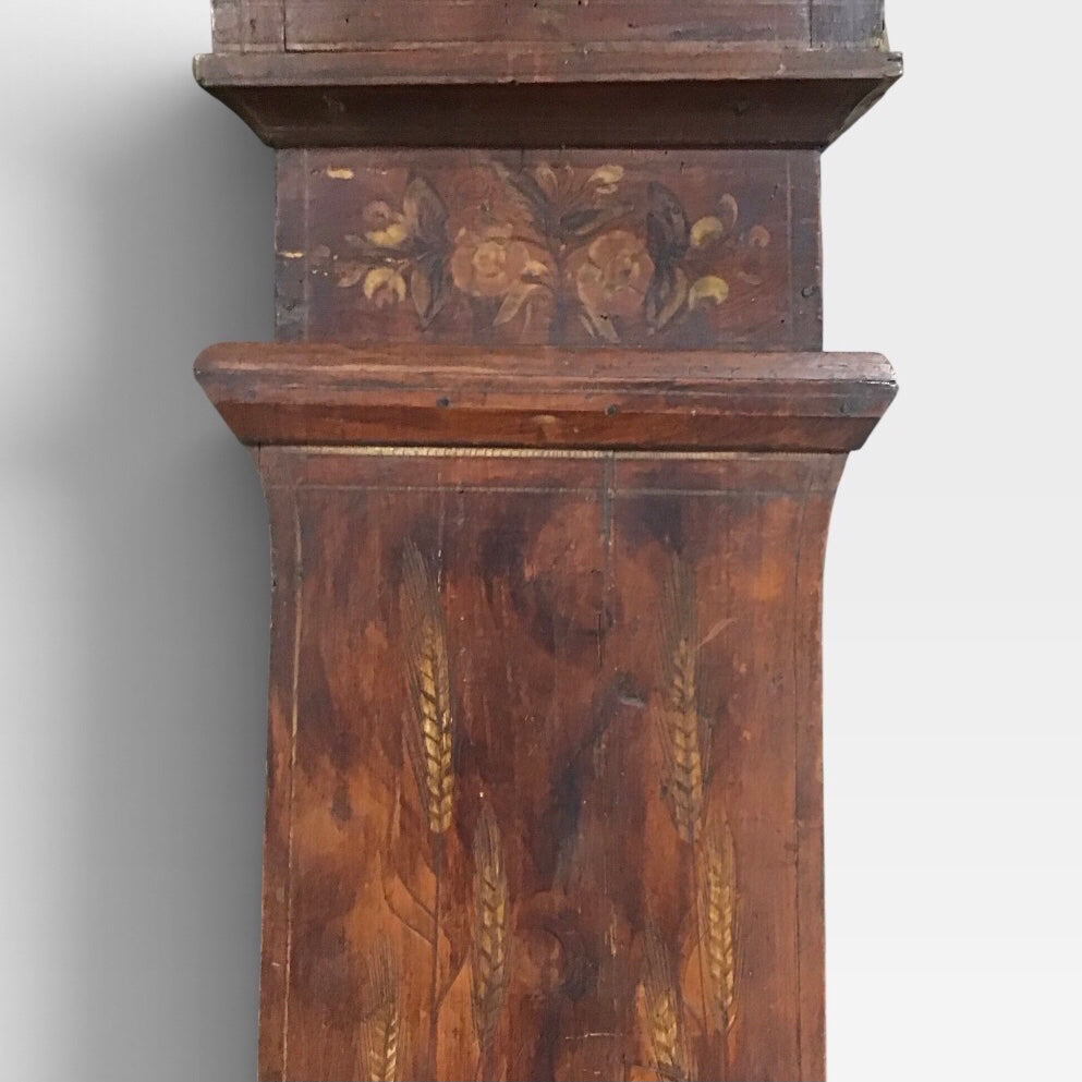 ATQ English/Scottish Longcase clock, c. 1820, decorative only, 17"W x 8"D 88"H