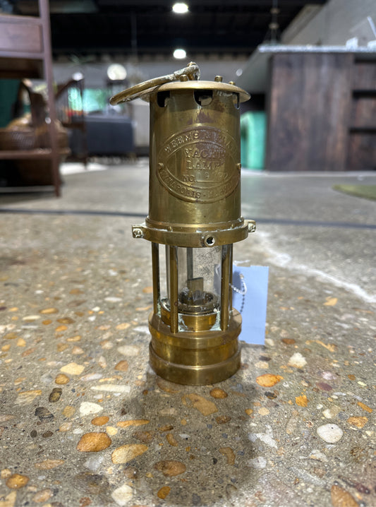 Weems & Plath Yacht Lamp, brass, numbered, 7"H x 3" W x 3"D