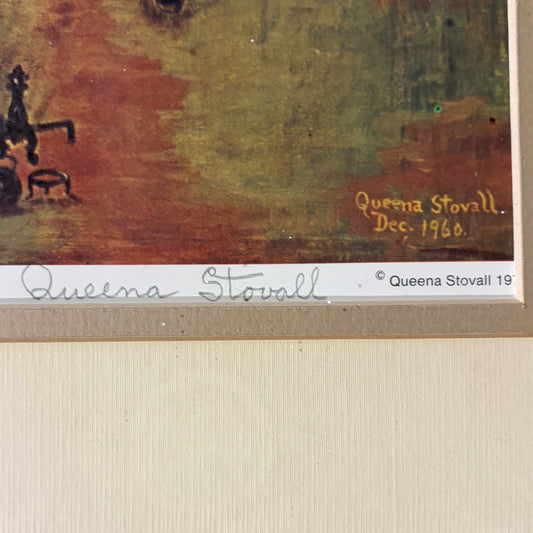 VTG "End of the Line"  Print Signedi Queena Stovall, 29.25"W x 24.5"H x .75"D