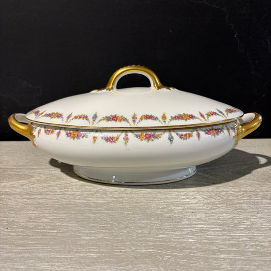 Limoges Server w/Lid, 12.5"W x 7"D x 6"H