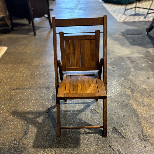 Vintage Child/Doll Folding Chair 23.5" H x 12" W x 11" D