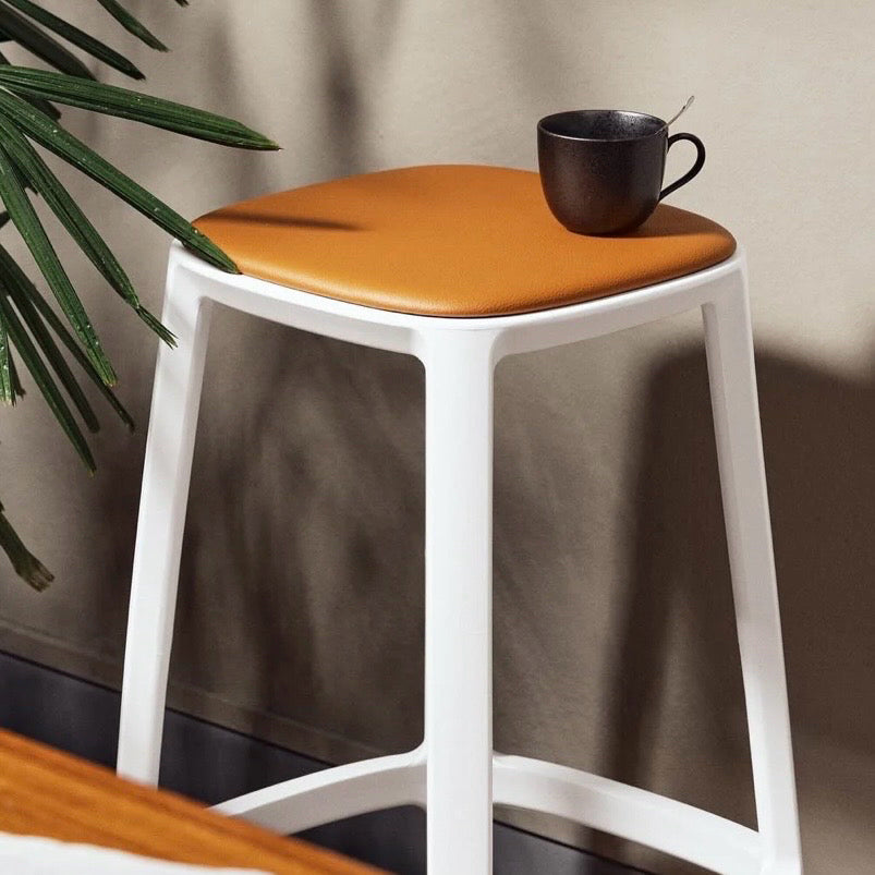 Cadrea Counter Stool, Seat Pad Cognac, 17"W x 17"D x 25.5"H