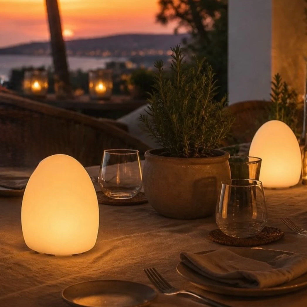 Point Outdoor Bluetooth LED Table Lamp, 5.5"Dia x 4.7"H