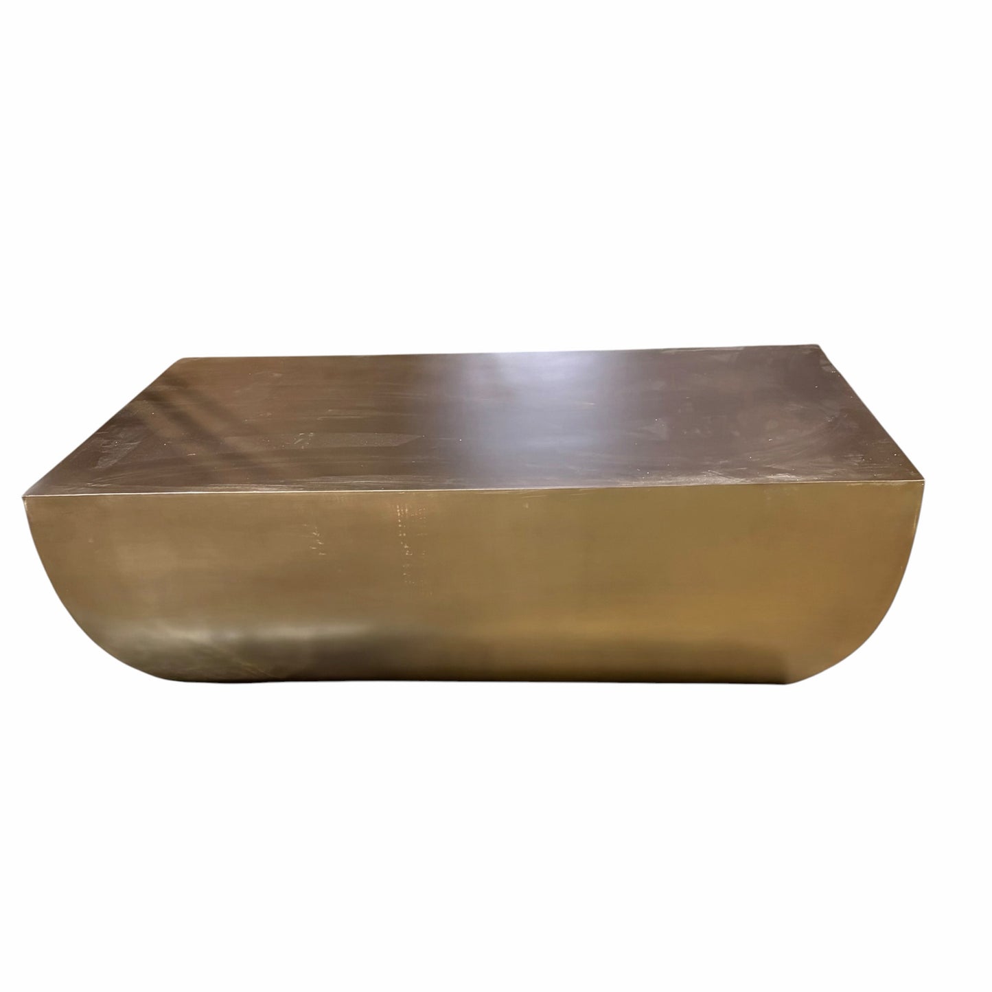 Caroline Coffee Table, AS IS,  Antique Brass, 49.5"W x 30"L x 15"H