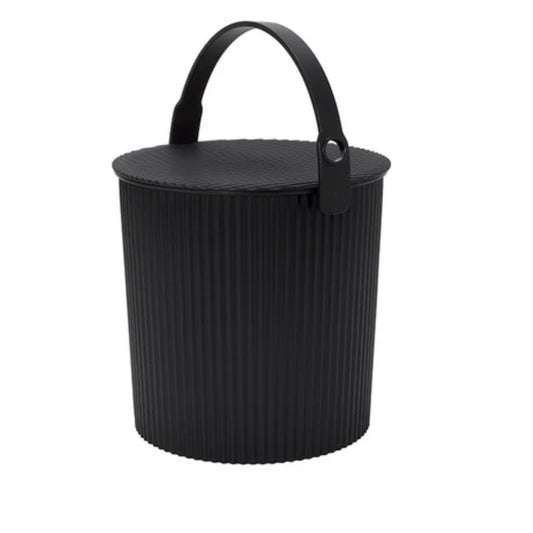 Chilewich Hachiman Bucket, Black, 11.1" Dia x 10.4"H