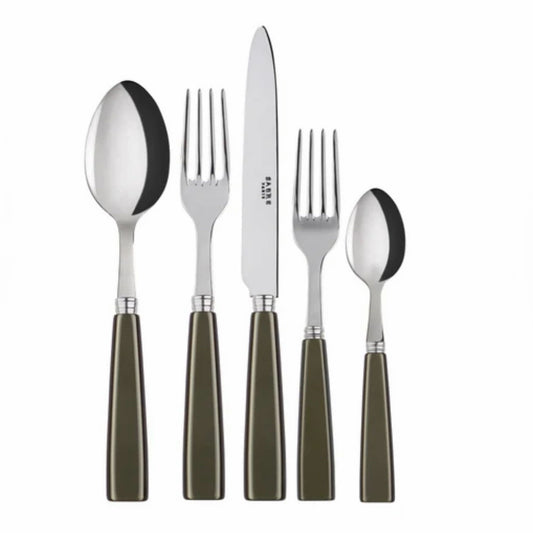 Sabre Paris Icone Cutlery Set, Olive, 5 Pieces