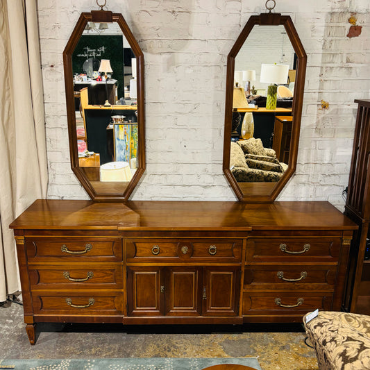 MCM Dresser with 2 Mirrors 78" L x 20" D x 32" H