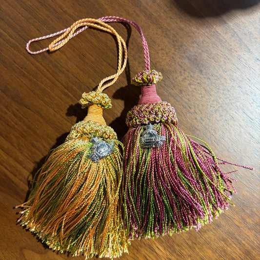 2 Cabinet & Furniture Key Tassels, 10"L