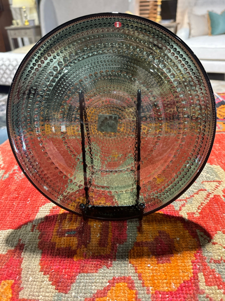 Kastehelmi Plate - Dark Grey, 9.8'' Dia