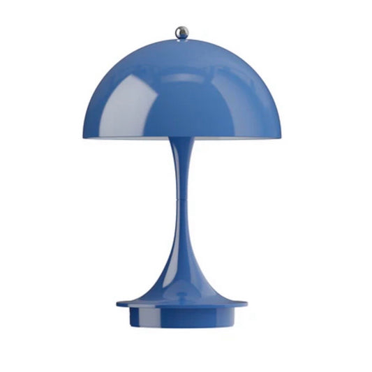 Panthella Portable Table Lamp, Opaque Indigo, 6.3"Dia x 9.1"H