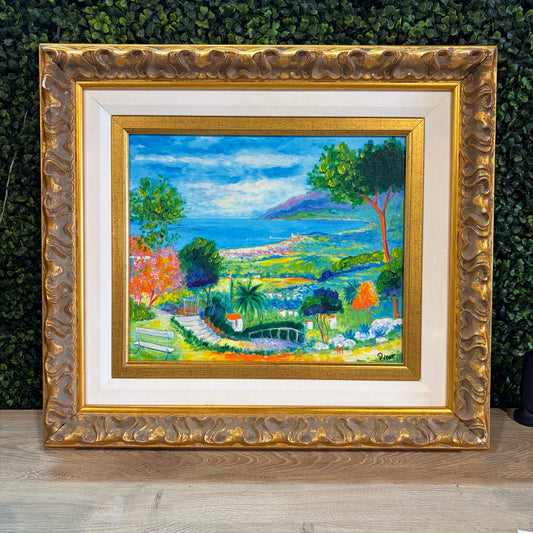 Embellished Print in Ornate Frame, 22.5"W x 20.5"H x 3.5"D