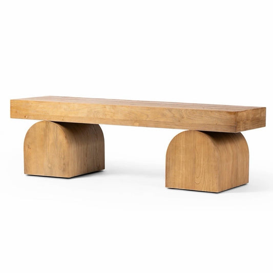 NEW Keane Bench, Reclaimed Nat. Elm, 59.75"W x 16.25"D x 17.75"H