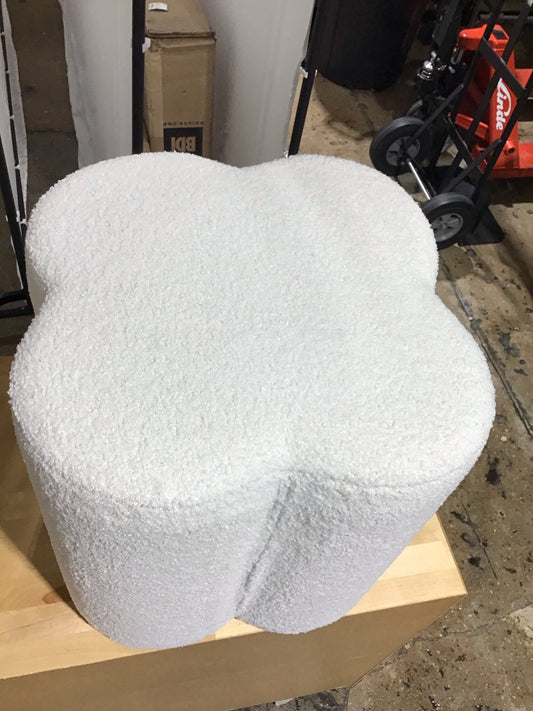 Clover Boucle Stools 17"L X 17"W x 17" H