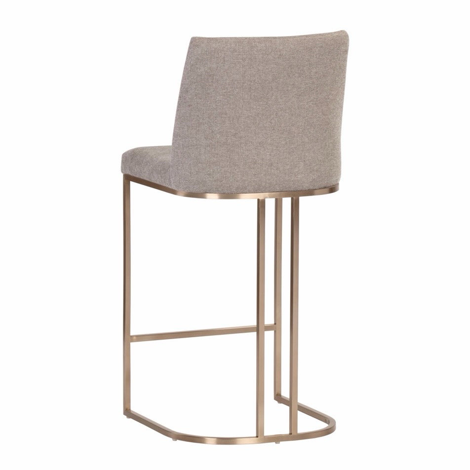 Rayla Counter Stool - Belfast Oyster Shell, 17"W x 18.5"D x 37.5"H