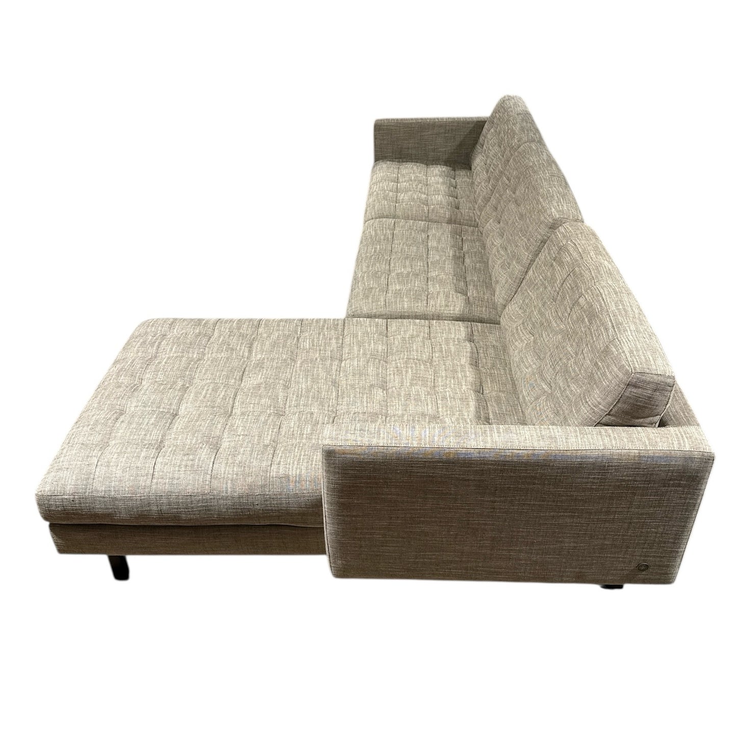 American Leather Sectional Sofa W/Chaise, 106"W x 65"D x 36"H