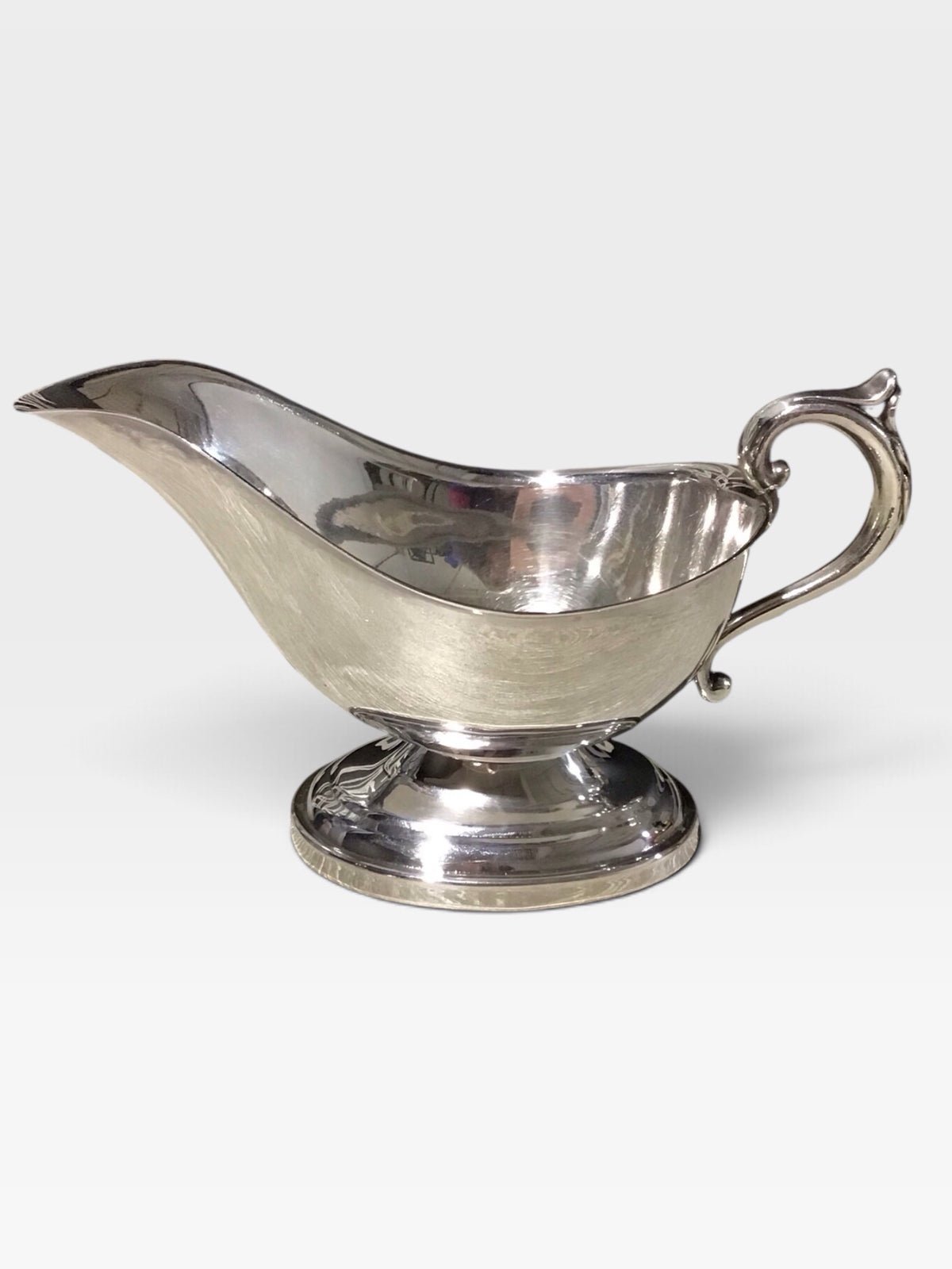 VTG Silver-plated Gravy Boat, 8"L x 4"W x 4.5"H