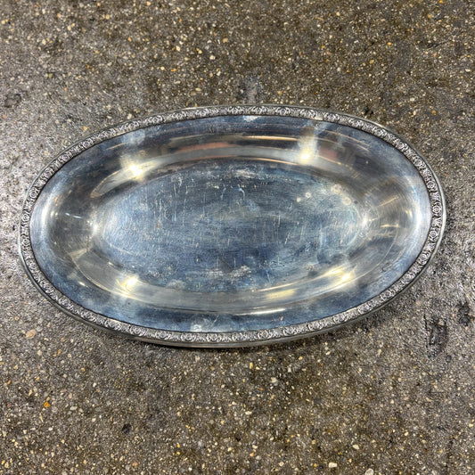 International Sterling Silverplated Oval Dish 11.25" L x 6.75" W x 1.5" H