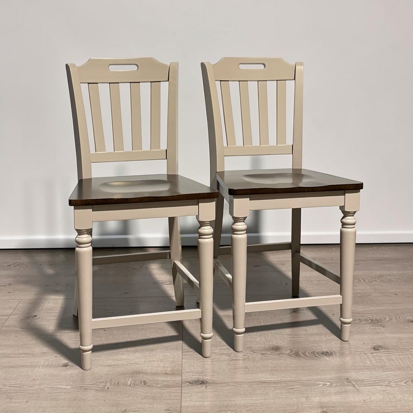 Jofran Orchard Park Counter Stools (2), Gray, 21" W x 24" D x 41" H