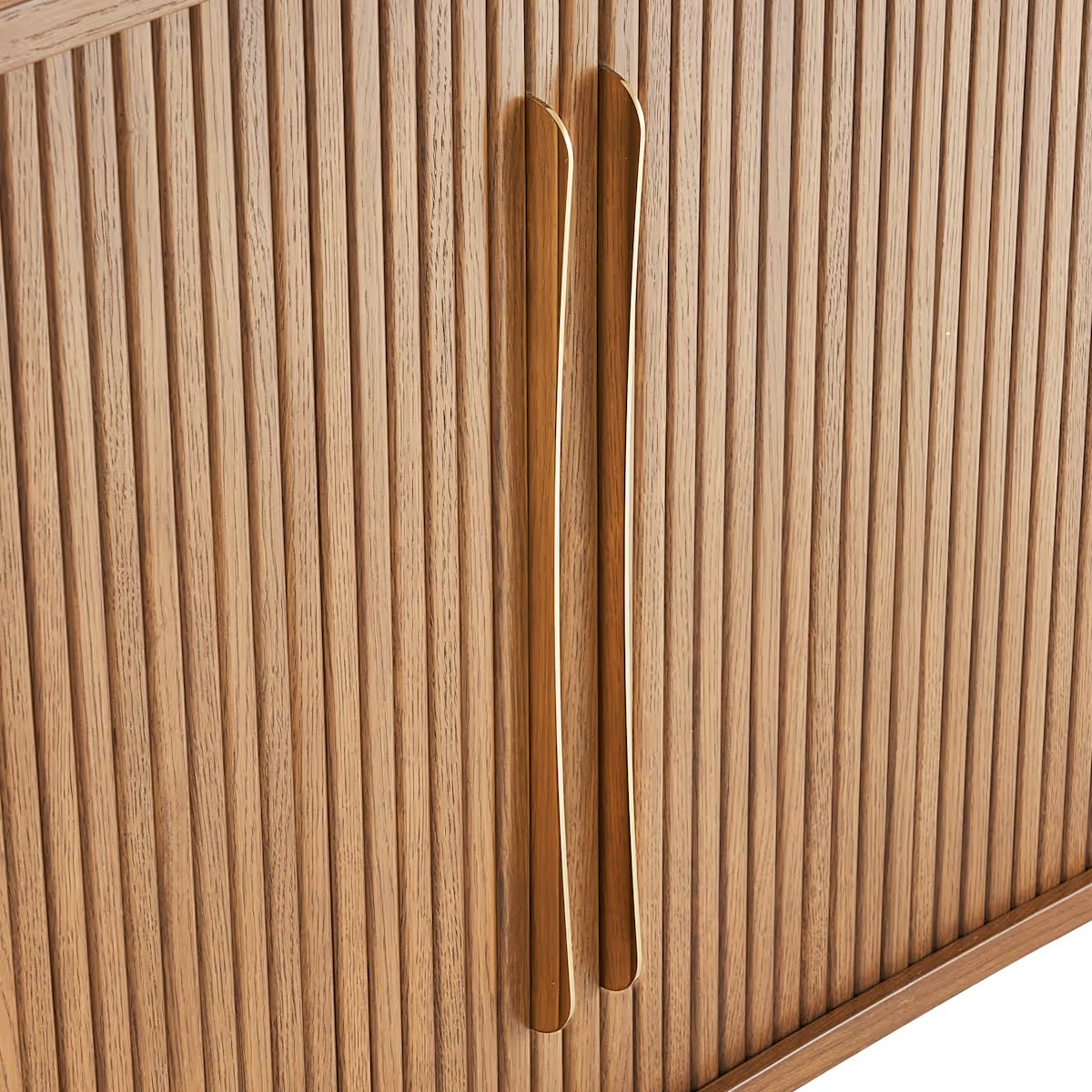 Castlery Harper Sideboard, Chestnut & Brass, 78.75" W x 19.75" D x 25.75" H