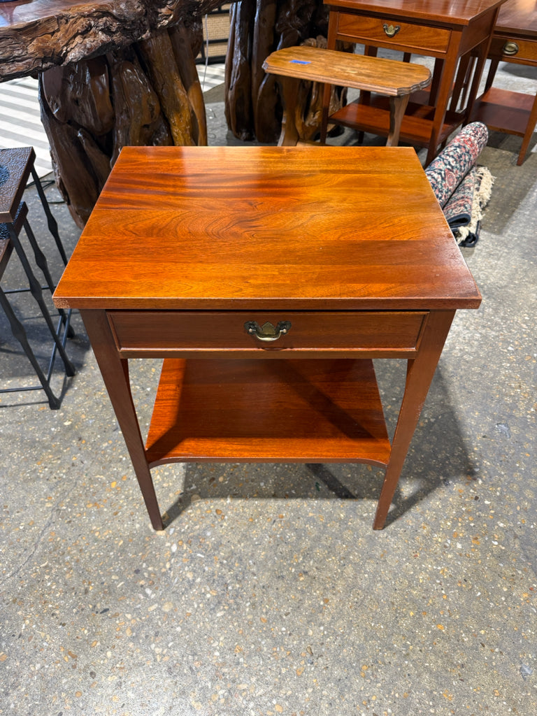 VTG (1969) Craftique side table, walnut, 23"W x 19"D x 29"H
