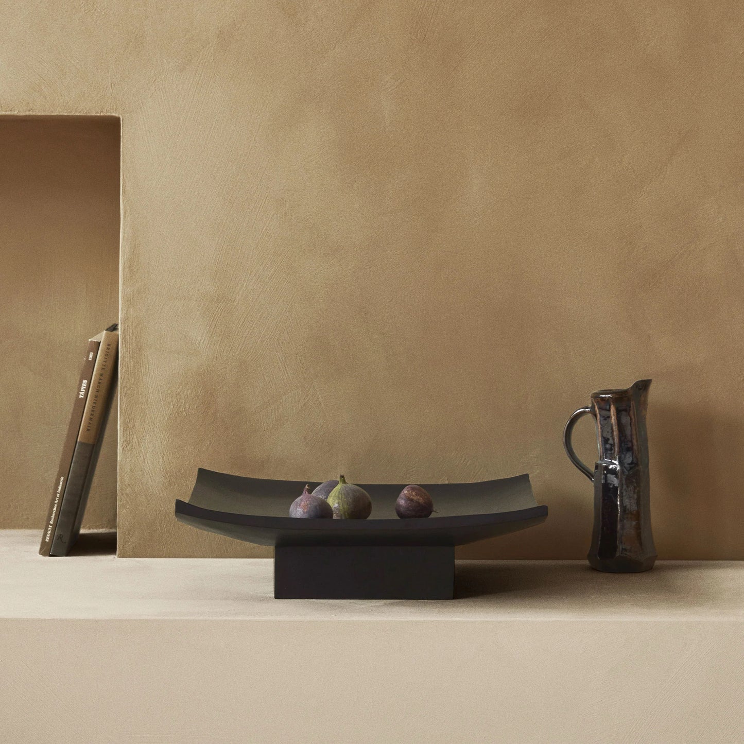 Audo Copenhagen Relevé Platter, Dark Brown, Acacia Wood, 7.9" W x 15.7" D x 4.7"