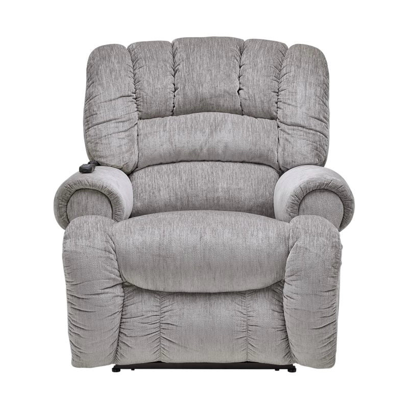 Motion Ease King Comfort Power Recliner, Light Grey, 45" W x 47" D x 48" H
