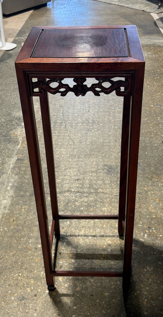 VTG Rosewood plant stand, 12.5"W x 12.5"D x 36.5"H