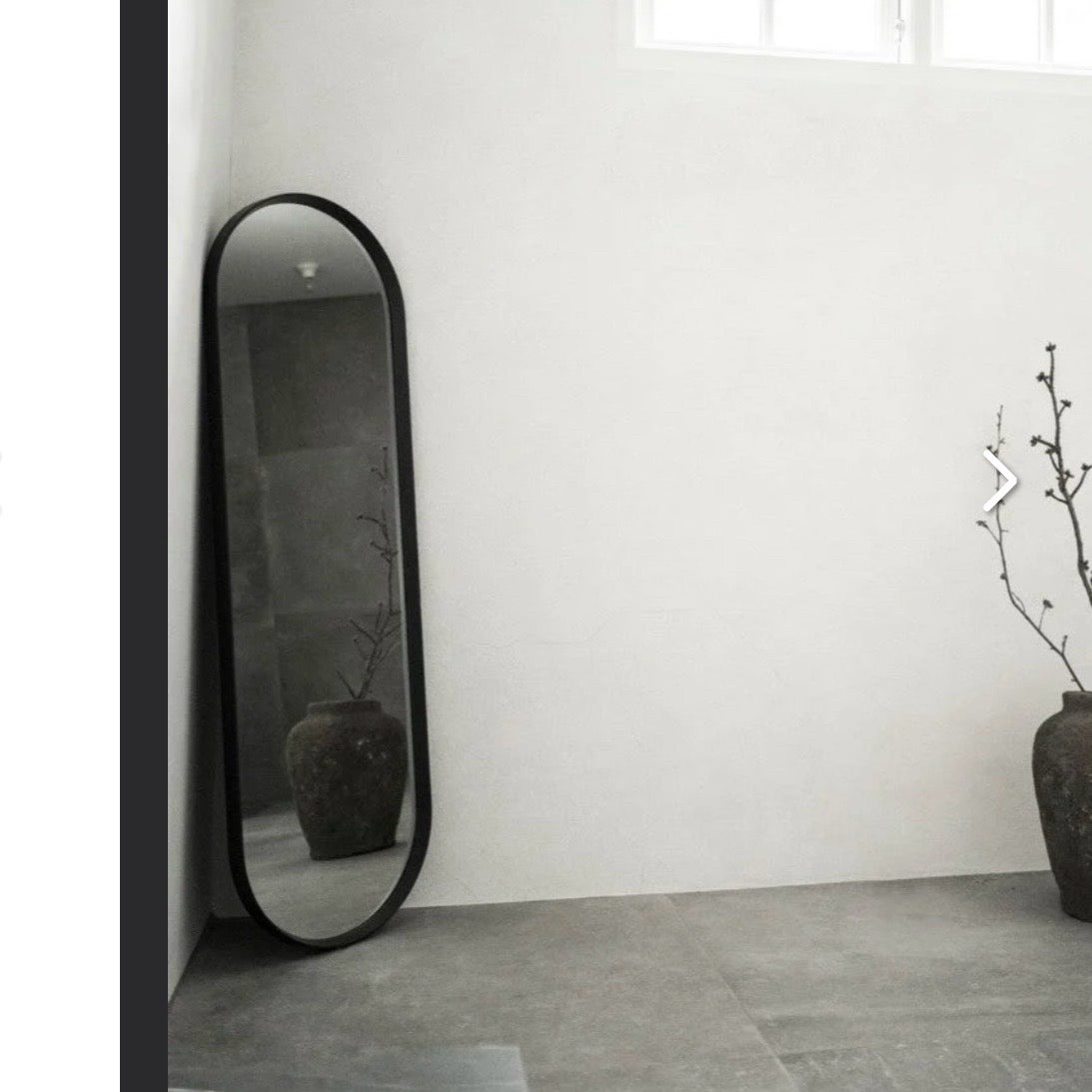 Audo Copenhagen Norm Oval Mirror, 15.75" W x 1.4"D x 51"H